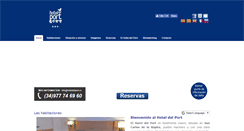 Desktop Screenshot of hoteldelport.es