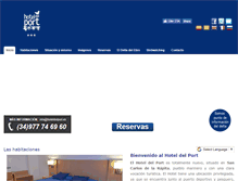 Tablet Screenshot of hoteldelport.es